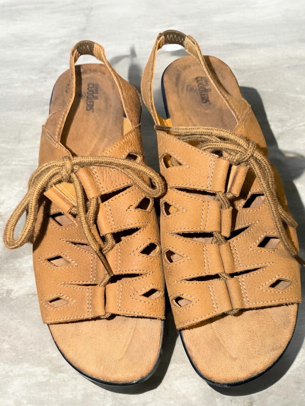 Brown Cobbie Cuddlers Sandals 10